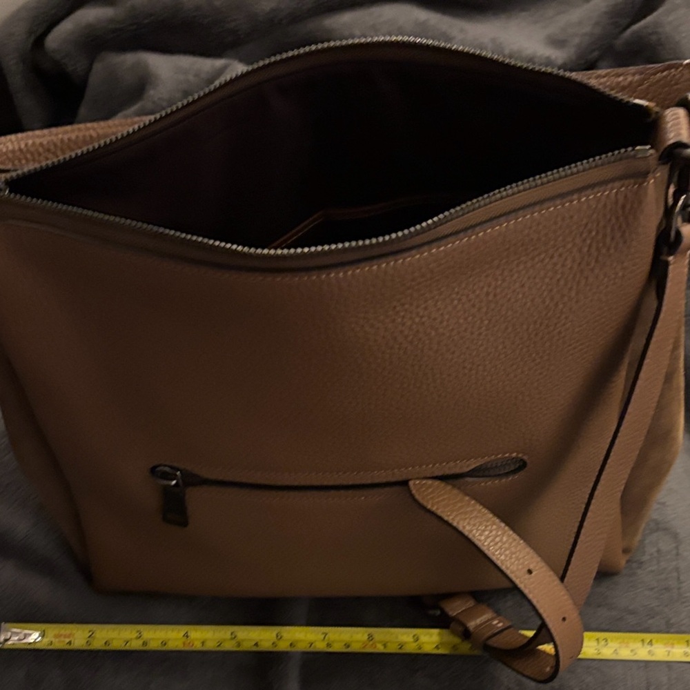 Coach Shay Brown Pebbled Leather Shoulder Bag NWT